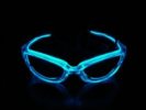 BLUE EL Wire Party GLASSES Strobe/Steady