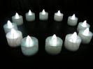 White LED Tealight Candles - Set Of 12
