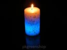 Colour Changing Real Wax Snowflake Magic Candle Christmas Decoration or Gift